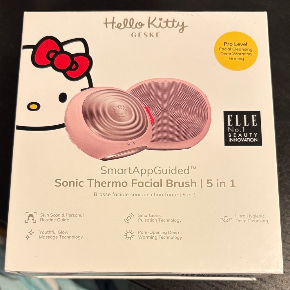 Hello Kitty GESKE Pink Sonic Thermo Facial Brush